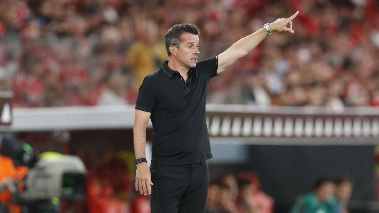 Marco Silva durante o Benfica-St. Gallen