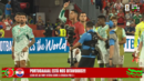 Momento após o apito final no Portugal-Croácia