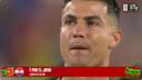 Momento após o apito final no Portugal-Croácia