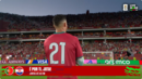 Momento após o apito final no Portugal-Croácia