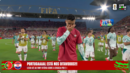Momento após o apito final no Portugal-Croácia