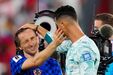 Cristiano Ronaldo consolou Modric