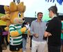 João Palhinha 'posou' com a mascote do Sporting no NOS Alive
