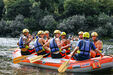 Equipa do Gil Vicente na sessão de 'rafting'