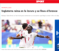 Sport: 'Inglaterra reina na loucura e leva o bronze'