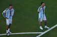 Rodrigo de Paul e Messi emocionados