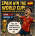 Meme da final do Mundial'2026 entre Espanha e Argentina  
