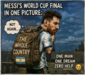 Meme da final do Mundial'2026 entre Espanha e Argentina  