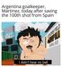Meme da final do Mundial'2026 entre Espanha e Argentina  