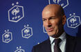 Zinedine Zidane, treinador da seleção francesa de futebol, na sede da FFF