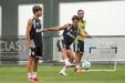 Henrique Araújo participou no treino