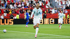 Cristiano Ronaldo festeja durante o Portugal-Croácia