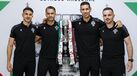 Hélder Malheiro (2.º a contar da esquerda) foi o 4.º árbitro na última final da Taça de Portugal