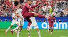 Cristiano Ronaldo em ação frente à Espanha