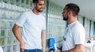 Diogo Costa à conversa com Farioli no Olival