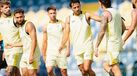 João Carvalho celebra um dos golos do Estoril diante do Atlético