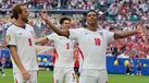 Bellingham festeja um dos dois golos que marcou frente à Noruega nos 'quartos' do Mundial'2026