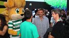 João Palhinha 'posou' com a mascote do Sporting no NOS Alive