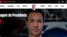 Aspecto do novo site