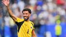 Vozinha celebra após o empate (0-0) frente à Arábia Saudita
