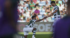 Geny Catamo e Eduardo Felicíssimo em ação durante o Sporting-Celtic