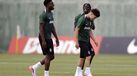 Issa Doumbia (à esquerda) tem-se destacado pela facilidade de remate
