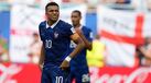 Mbappé no jogo frente à Inglaterra