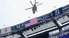 Trump chega de helicóptero a East Rutherford para assistir à final do Mundial. Presidente vai entregar troféu