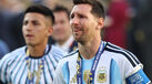 Messi não conteve as lágrimas após a derrota com Espanha
