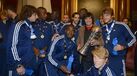 Luís Represas com a equipa do Belenenses que venceu a 2.ª Liga em 2012/13