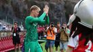 Hornicek no jogo de apresentação com o Celta Vigo