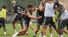 Jogadores num momento bem disposto