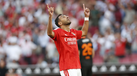 Pavlidis festeja golo frente ao St. Gallen