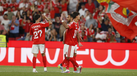 Pavlidis festeja golo frente ao St. Gallen