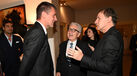 Paolo Maldini (à esquerda) com o amigo e ex-companheiro Franco Baresi (à direita)
