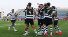 Sporting celebra golo frente ao Nottingham