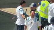 Messi às gargalhadas no aeroporto: controlo de segurança ao argentino deu para tudo