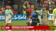 Momento após o apito final no Portugal-Croácia