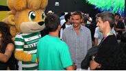 João Palhinha 'posou' com a mascote do Sporting no NOS Alive