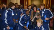 Luís Represas com a equipa do Belenenses que venceu a 2.ª Liga em 2012/13