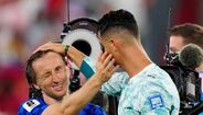 Cristiano Ronaldo consolou Modric