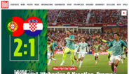 'Bild': 'Loucura para Portugal e drama para a Croácia'