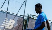 Samu em trabalho com bola