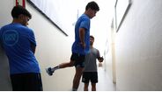 Jogadores cumprem testes físicos