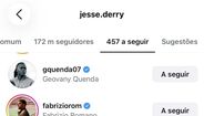 Jogador segue o Sporting nas redes