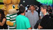 João Palhinha 'posou' com a mascote do Sporting no NOS Alive