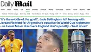 Daily Mail faz trocadilho com cábula de Pickford para penáltis e eliminação inglesa