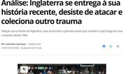 Globoesporte diz que ingleses abdicaram de atacar