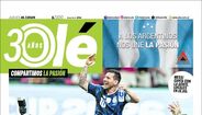 Olé faz trocadilho com a mão de Deus e a expressão 'manija', que significa entusiasmo