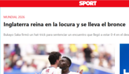 Sport: 'Inglaterra reina na loucura e leva o bronze'